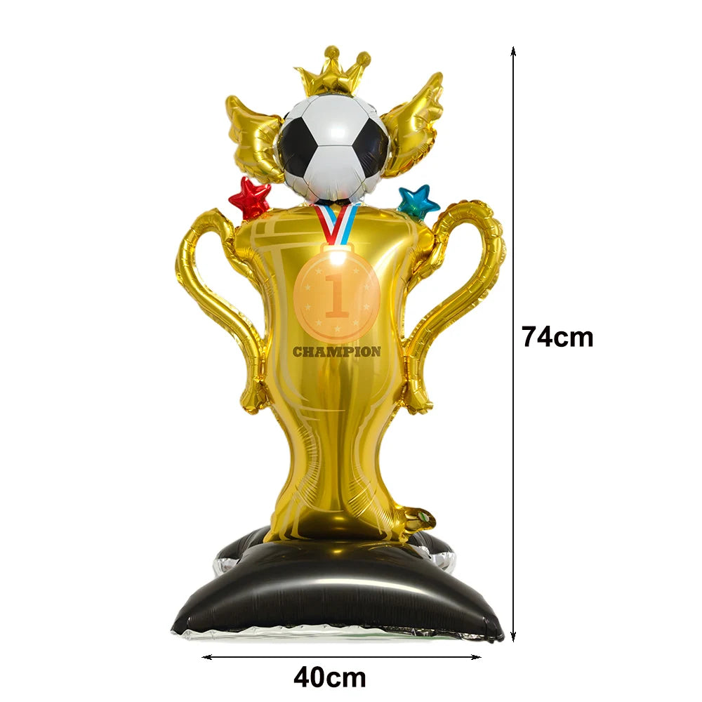 Standing Soccer Foil Balloon Football Theme Birthday Party Baby Shower Decor Football Club Decor Supplies Boys Gifts