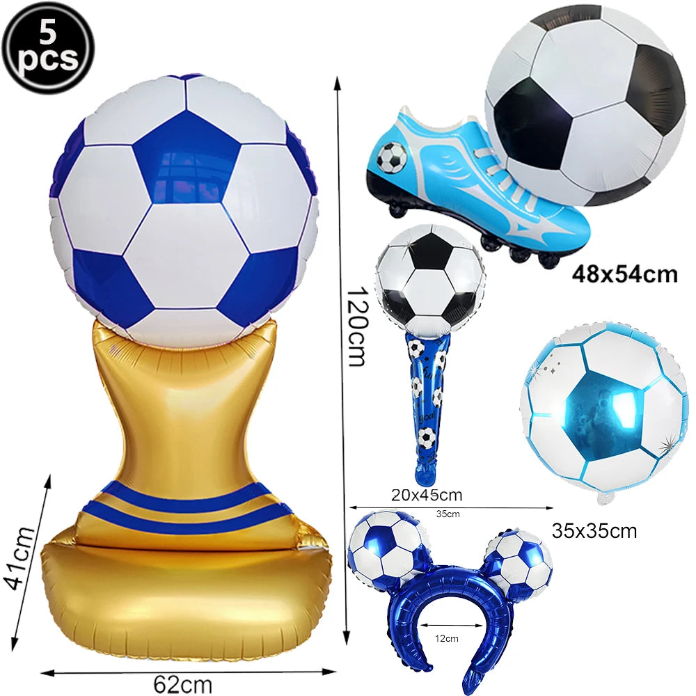 Standing Soccer Foil Balloon Football Theme Birthday Party Baby Shower Decor Football Club Decor Supplies Boys Gifts