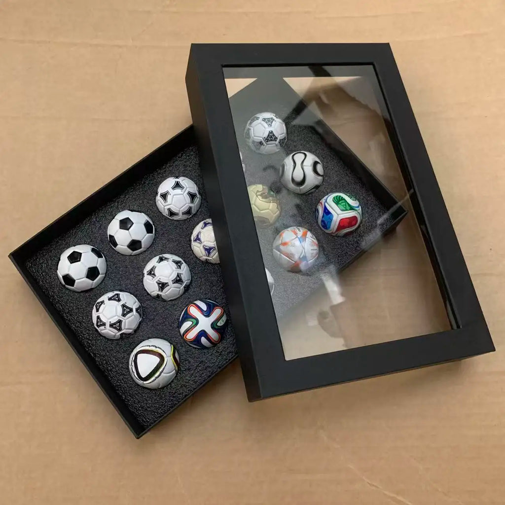 2026 Soccer Cup Event Souvenir 15 Mini ABS&PU Soccer Balls in Elegant Display Box