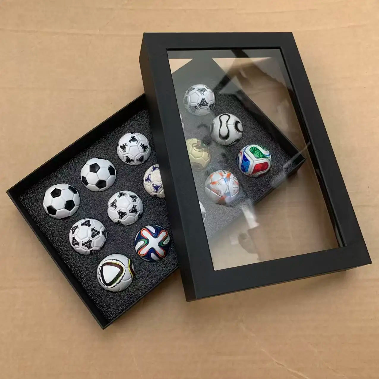 2026 Soccer Cup Event Souvenir 15 Mini ABS&PU Soccer Balls in Elegant Display Box