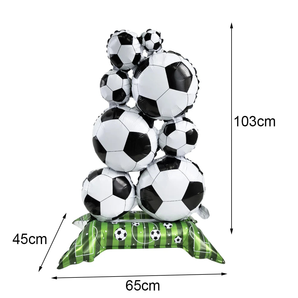 Standing Soccer Foil Balloon Football Theme Birthday Party Baby Shower Decor Football Club Decor Supplies Boys Gifts