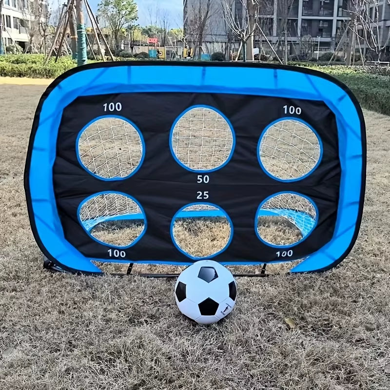 4 Modes Pop up Soccer Goal Net 4 in 1 Foldable Football Goal Indoor Outdoor for Improving Passing and Shooting Accuracy