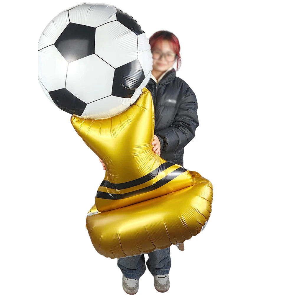 Standing Soccer Foil Balloon Football Theme Birthday Party Baby Shower Decor Football Club Decor Supplies Boys Gifts