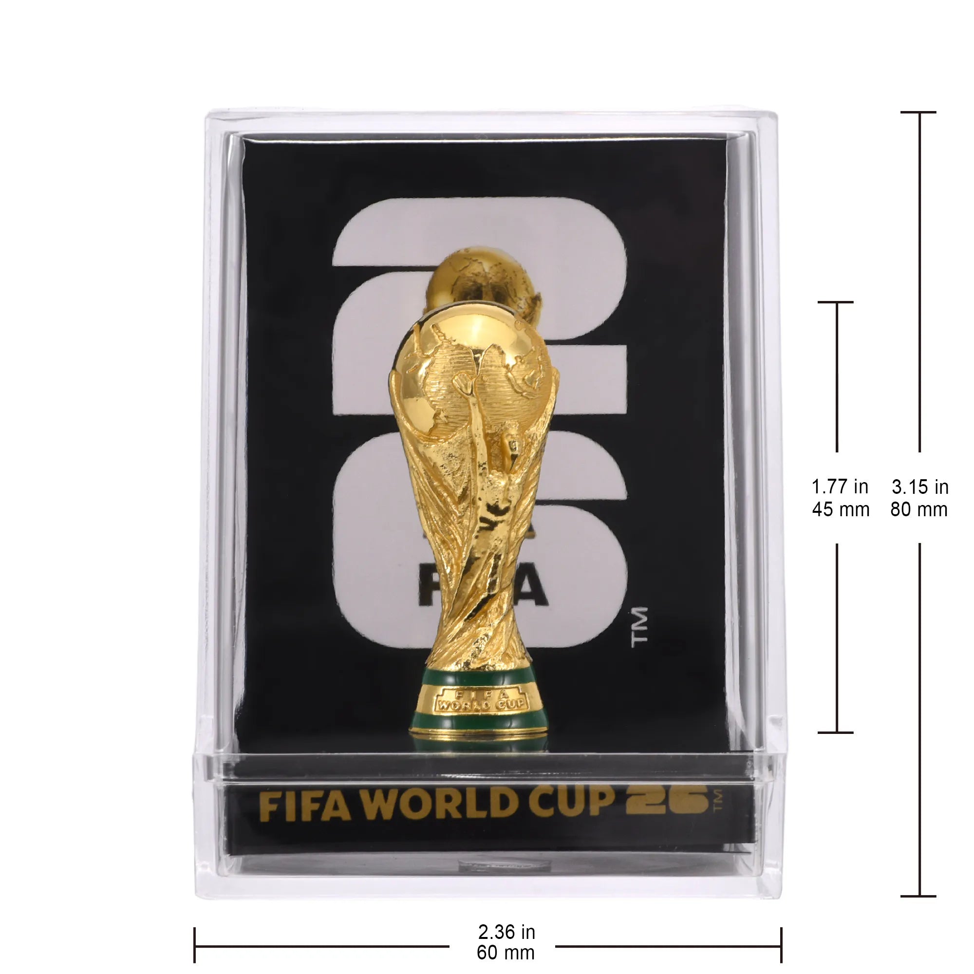 2026 World Cup Hercules Cup Replica Ornament, Football Fan Souvenir, 3D Trophy Collectible Merchandise 4.5Cm