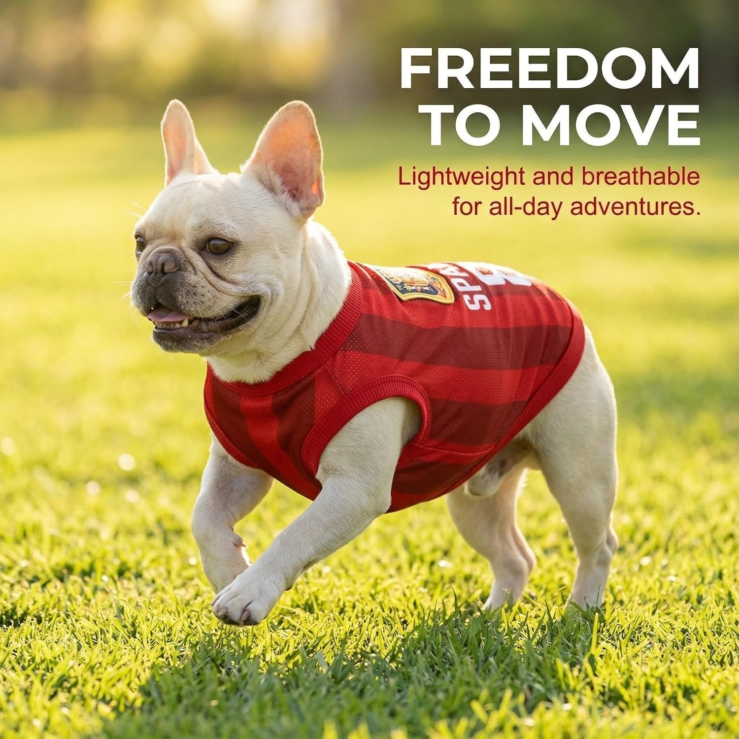 Camiseta Para Perro De España, Chaleco De La Selección Española Para Mascotas Pequeñas, Ropa Deportiva De Poliéster Transpirable, Rojo, Talla 8