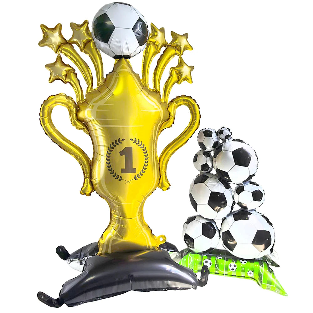 Standing Soccer Foil Balloon Football Theme Birthday Party Baby Shower Decor Football Club Decor Supplies Boys Gifts