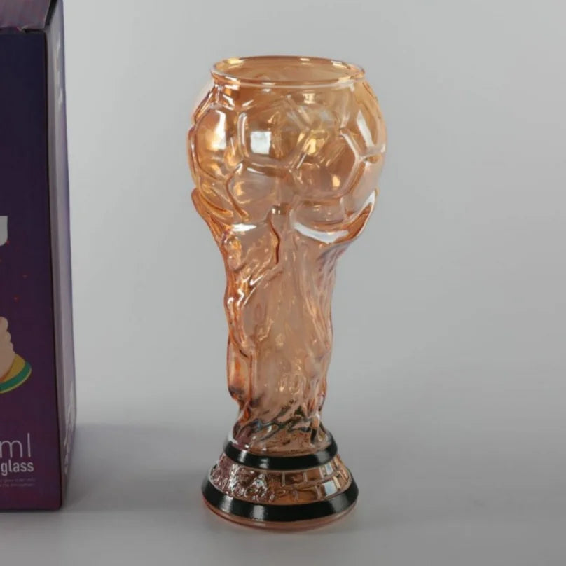 Football Soccer Trophy Shaped Beer Glass Cup Thickened Durable Sports Themed Mug for Bar Pub Party Fan Gift Home Drinkware