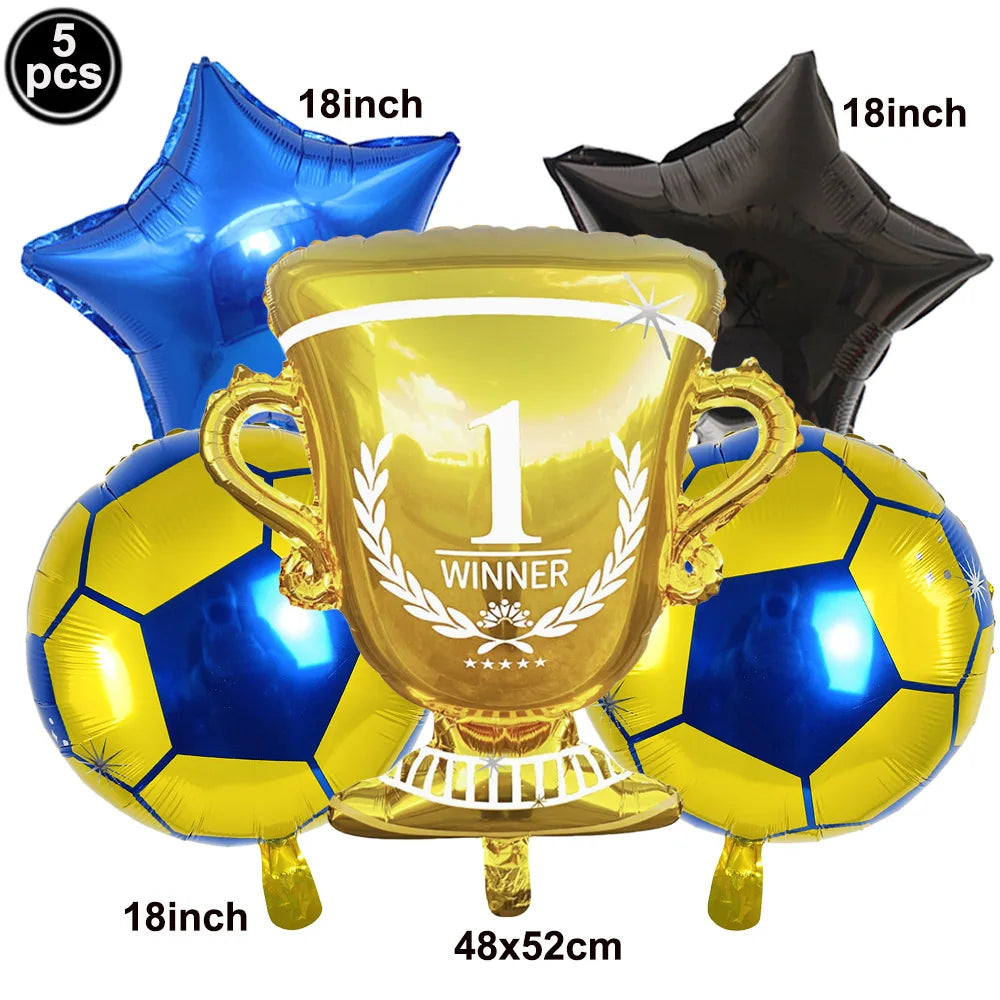 Standing Soccer Foil Balloon Football Theme Birthday Party Baby Shower Decor Football Club Decor Supplies Boys Gifts