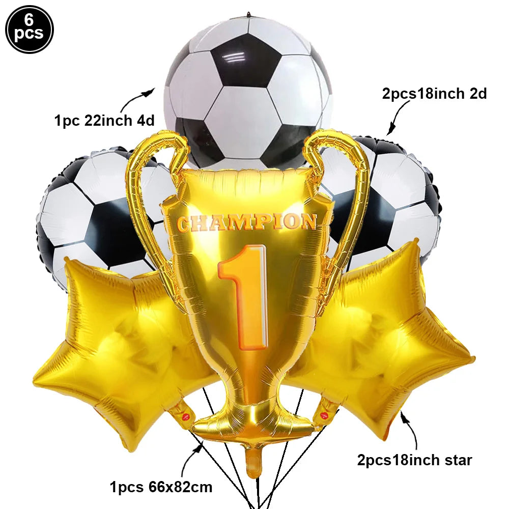 Standing Soccer Foil Balloon Football Theme Birthday Party Baby Shower Decor Football Club Decor Supplies Boys Gifts