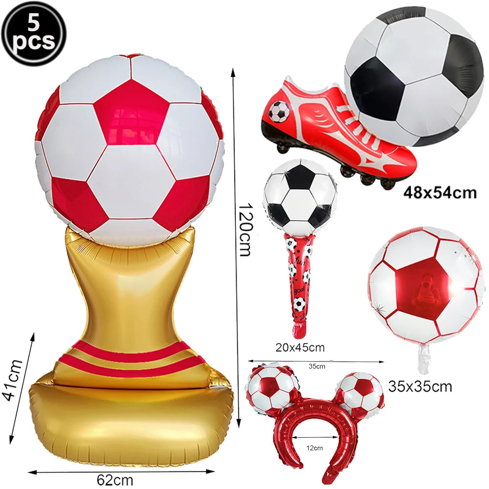 Standing Soccer Foil Balloon Football Theme Birthday Party Baby Shower Decor Football Club Decor Supplies Boys Gifts
